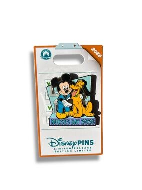 Disney Parks Nurses Day 2026 Mickey with Pluto LR Pin New Disney Pin